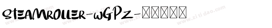 Steamroller-wGPZ字体转换