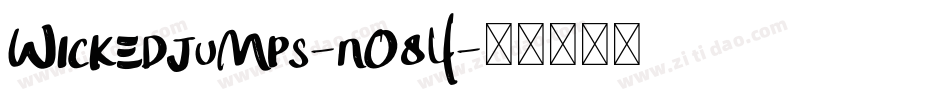 WickedJumps-nO8Y字体转换