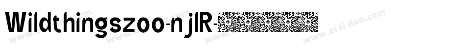 Wildthingszoo-njlR字体转换