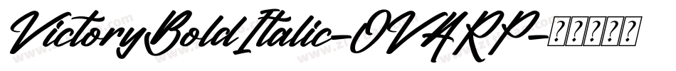 VictoryBoldItalic-OVARP字体转换