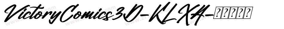 VictoryComics3D-KLXA字体转换