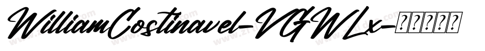 WilliamCostinavel-VGWLx字体转换