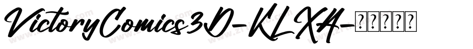 VictoryComics3D-KLXA字体转换