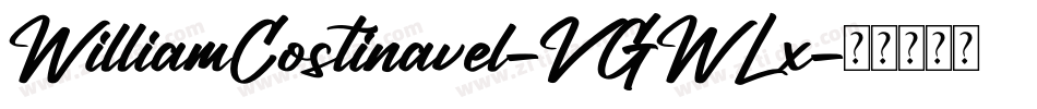 WilliamCostinavel-VGWLx字体转换