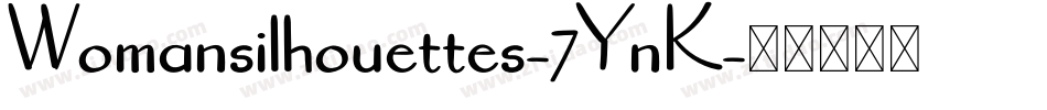 Womansilhouettes-7YnK字体转换