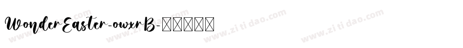 WonderEaster-owxrB字体转换