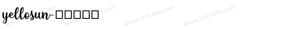 yellosun字体转换