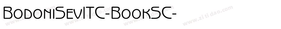 BodoniSevITC-BookSC字体转换