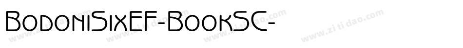 BodoniSixEF-BookSC字体转换