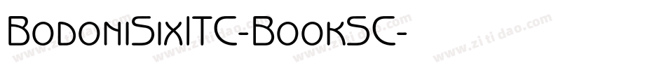 BodoniSixITC-BookSC字体转换