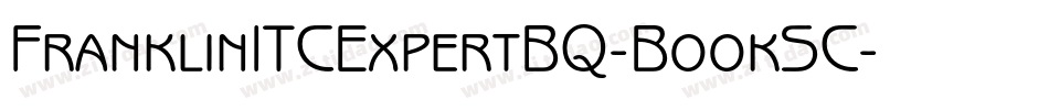 FranklinITCExpertBQ-BookSC字体转换