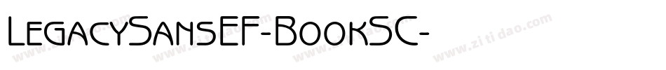 LegacySansEF-BookSC字体转换
