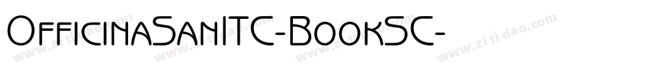 OfficinaSanITC-BookSC字体转换