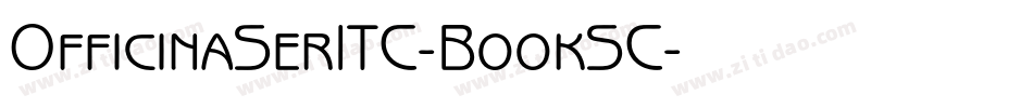 OfficinaSerITC-BookSC字体转换