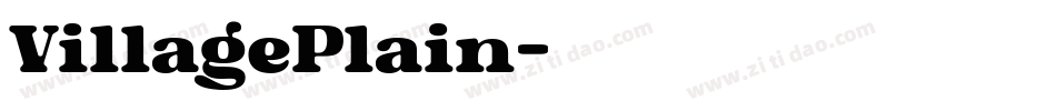 VillagePlain字体转换