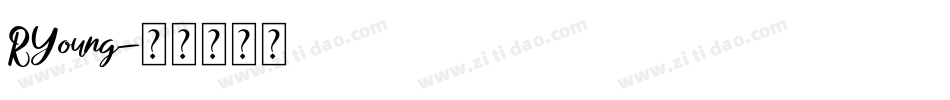 RYoung字体转换