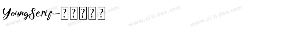 YoungSerif字体转换