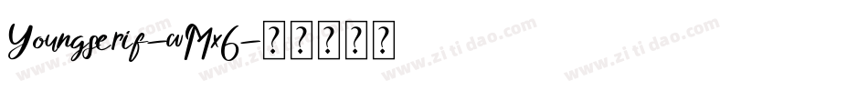 Youngserif-wMx6字体转换
