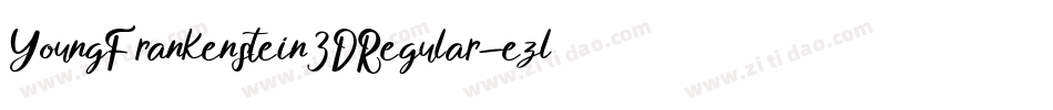 YoungFrankenstein3DRegular-ezlB字体转换