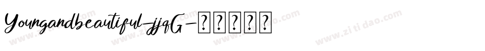 Youngandbeautiful-jjqG字体转换