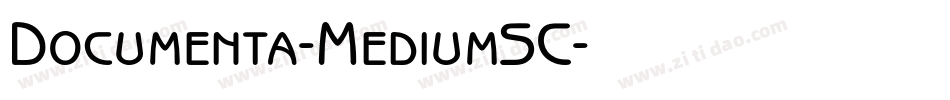 Documenta-MediumSC字体转换