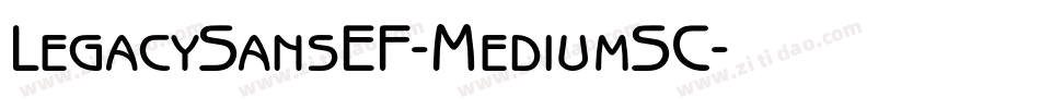 LegacySansEF-MediumSC字体转换