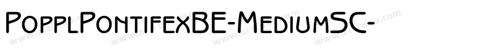 PopplPontifexBE-MediumSC字体转换