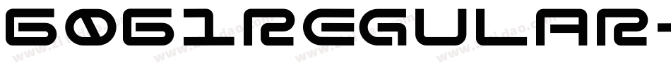6061Regular-Jv7E字体转换