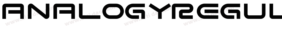 AnalogyRegular-DmRW字体转换