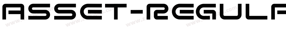 Asset-Regular字体转换