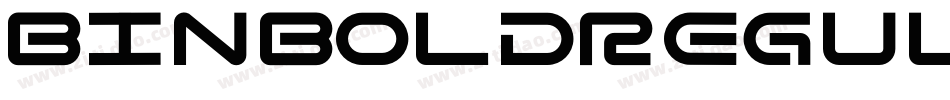 BinboldRegular-ZnZJ字体转换