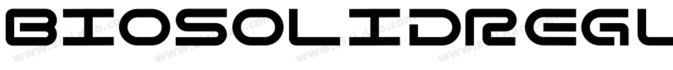 BiosolidRegular-Dnvd字体转换