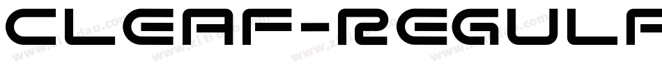 CLEAF-Regular字体转换