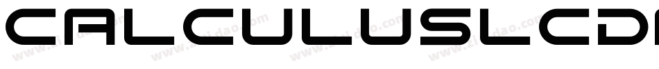 CalculusLCDRegular字体转换