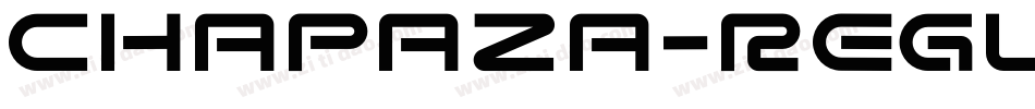 Chapaza-Regular字体转换