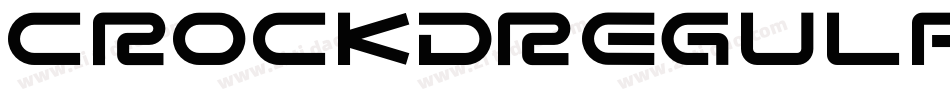 CrockdRegular字体转换