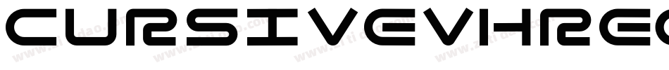 CursivevhRegular-Egwr字体转换
