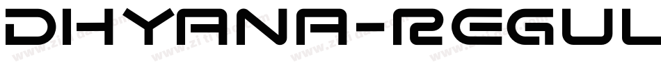 Dhyana-Regular字体转换