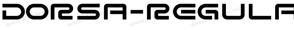 Dorsa-Regular字体转换