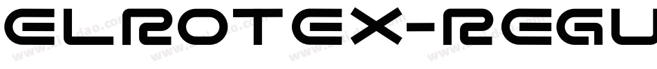 Elrotex-Regular字体转换