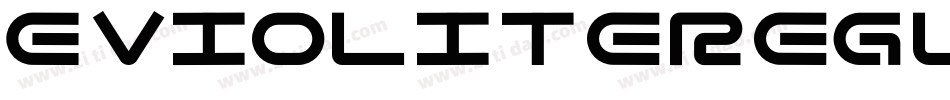 EvioliteRegular-ZjA8字体转换