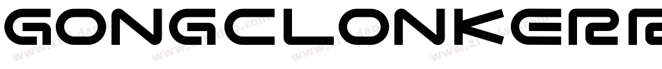 GongclonkerRegular-Gx4q字体转换