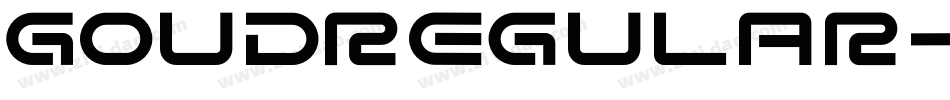 GoudRegular-JxjE字体转换