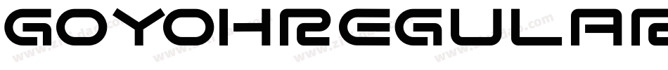 GoyohRegular字体转换