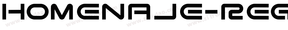 Homenaje-Regular字体转换