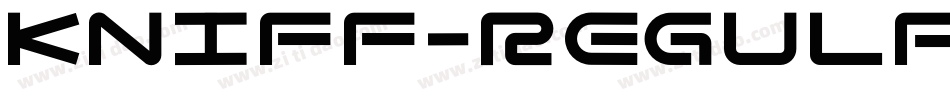 Kniff-Regular字体转换