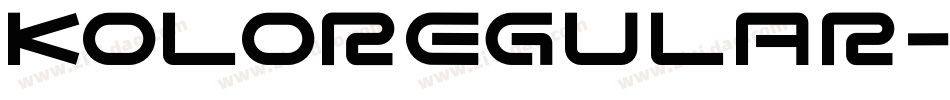 KoloRegular字体转换