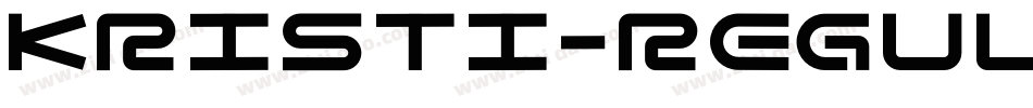 Kristi-Regular字体转换