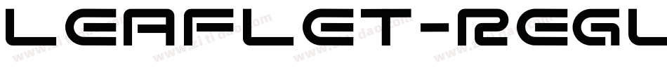 Leaflet-Regular字体转换