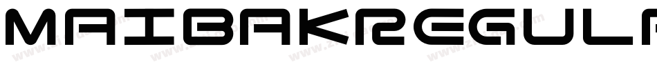 MaibakRegular字体转换